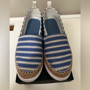 Cole Haan Blue/Ivory Stripe Ella Grand Espadrilles
